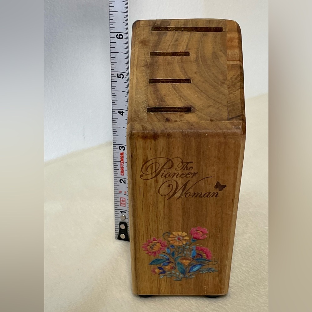 The Pioneer Woman Breezy Blossom Cutlery Block Holds 4 Knives